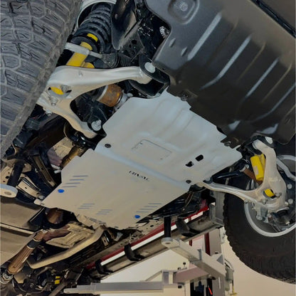 RIVAL Aluminum Engine Skid Plate 2024+ Ford Ranger, Raptor | 2021+ Ford Bronco 2Door 4Door - 2333.1885.1.6