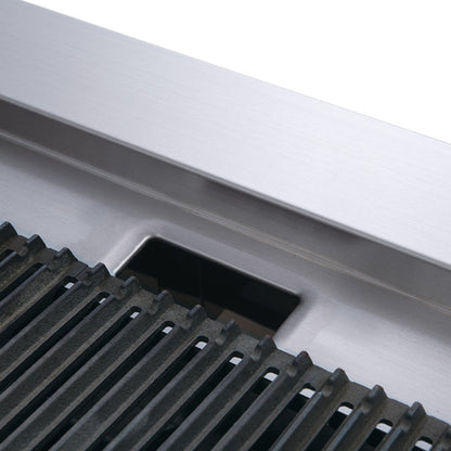 Chef AAA - TCCB24 Commercial 24 in. Countertop Charbroiler - TCCB24