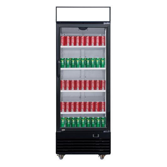 Chef AAA - TSM-12R Commercial Single Glass Swing Door Merchandiser Refrigerator - TSM-12R